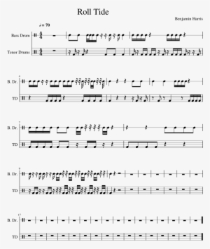 Roll Tide Sheet Music Composed By Benjamin Harris 1