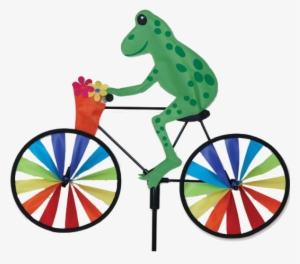 Tree Frog On A Bicycle Spinner - 20 In. Bike Spinner - Tree Frog