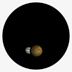 Io Moon Orbiting Around Jupiter - Vinyl Record