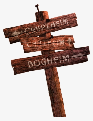 Wooden Post Png Download - Sign Post Game