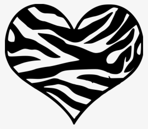 Animal Print Heart Clipart, Tiger Cow Giraffe Zebra - Imagenes Animal Print Hd