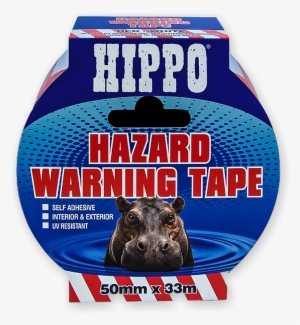 Hazard Warning Tape - Hippo Heavy Duty Silver Tape 50mm X 50m H18000