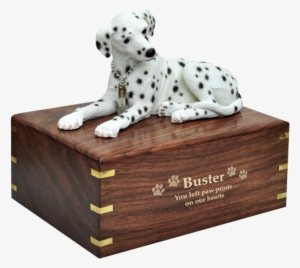 Wholesale Dalmatian Laying Dog Figurine Wood Urn With - Angelstar Pet Urn For Dog