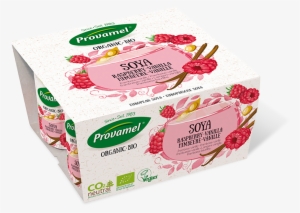 Soya With Raspberry And Vanilla Alternative To Yogurt - Provamel Organic Soya Blueberry Yoghurt Alternative