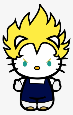 Hello Vegeta, Hello Super Saiyan Vegeta, Hello Goku, - Download Hello Kitty