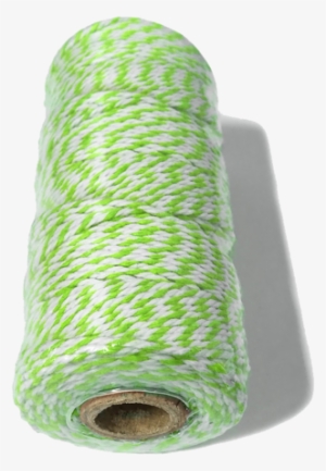 Lime Green Bakers Twine - White