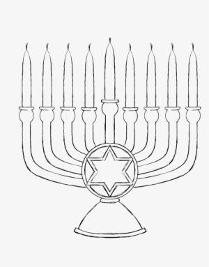 The Big Candle Of Menorah Coloring Pages - Hanukkah Coloring Pages