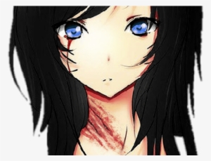 Girl Neko Cat Anime Sad Blood Bloody Black Catears - Neko Vampire