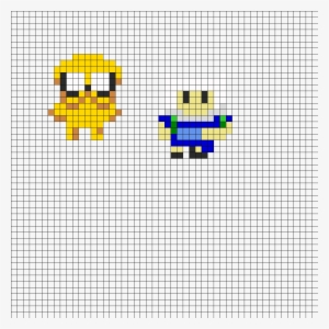 Finn And Jake Small Perler Bead Pattern / Bead Sprite - Bead