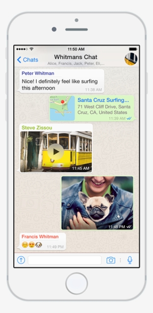 Photo And Video Sending - Whatsapp On An Iphone