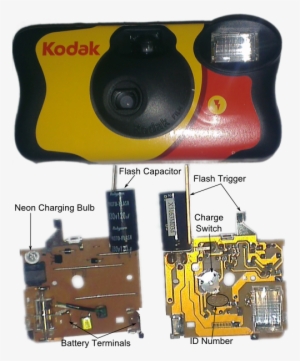 Gold Kodak Flash Circuit - Disposable Camera Flash Circuit