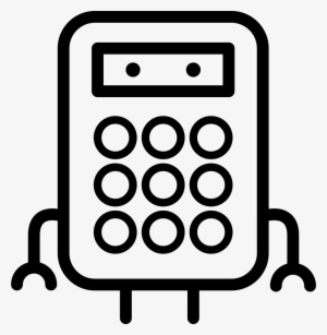 Cute Calculator With Eyes Arms And Legs Comments - Scalable Vector Graphics