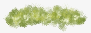 Seaweed Clipart Grass Land - Hand Painted Grass Png