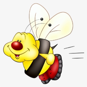 Funny Cartoon Bee 4 - Honey Bees Clipart With Transparent Background