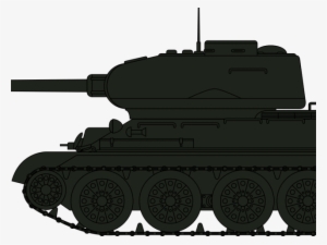 Army Tank Clipart - Kresleny Tank T 34