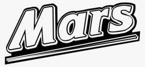 Mars Logo Png Transparent - Mars Chocolate Black And White