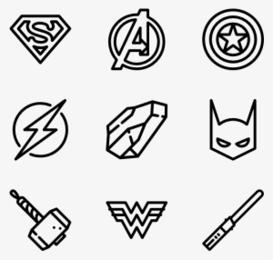 Superheroes And Villains - Icones Geek