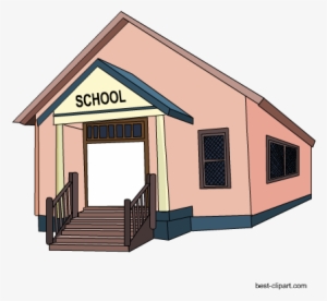 Free School Building Clip Art - School