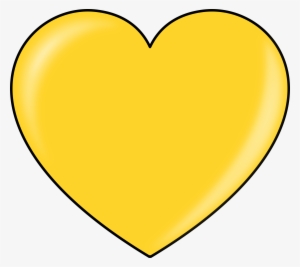 gold heart clipart clipart best - heart yellow