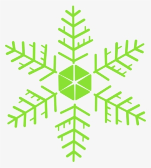 Clip Arts Related To - Green Snowflake Clipart