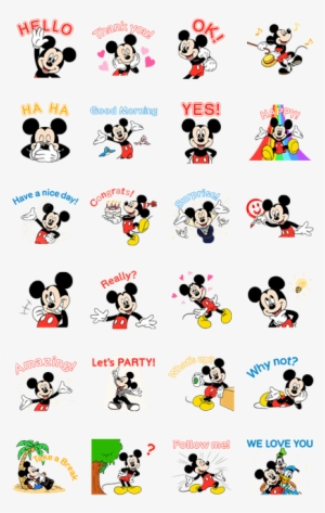 Mickey Mouse In Motion - Sticker Line Mickey Mouse