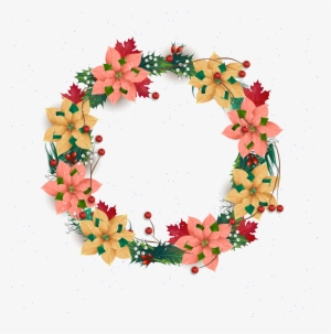 Png Free Stock Wreath Christmas Flower Transprent Png - Wreath