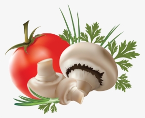 Free Png Mushroom With Tomato Png Images Transparent - Шампиньоны Вектор Пнг