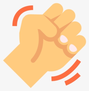 This Icon Shows An Outline Of A Fist Up To The Wrist - Angry Fist Png