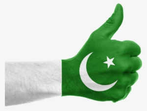 Pakistan Flag Hand Thumbs Up 641446 - Pakistan Flag Hand Png
