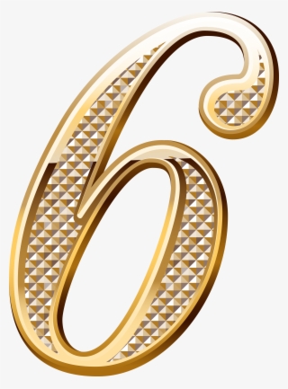 Number Six, Clipart Images, Special Letters, French - Gold Number 0 Png