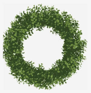 topiary letter ball - transparent background christmas wreath vector png