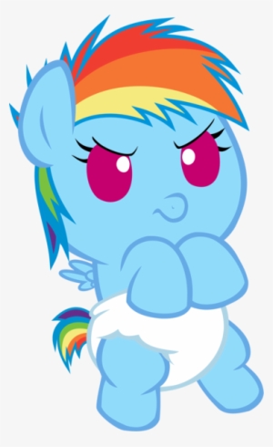 My Little Pony Friendship Is Magic Rainbow Dash Baby - My Little Pony Rainbow Dash Baby