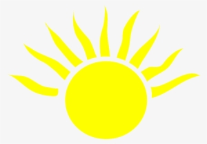 Yellow, Sun, Light, Half, Bright, Shine - Mitad De Sol Png