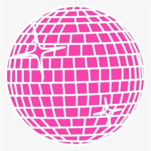 Pink Disco Ball Png Clip Art Black And White Stock - Glitter Ball Clip Art