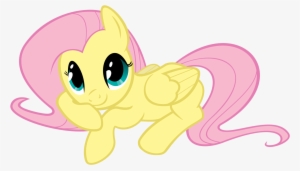Fanmade Fluttershy Being Cute - My Little Pony Lying