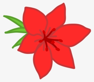 Art - Red Flower Vector Png