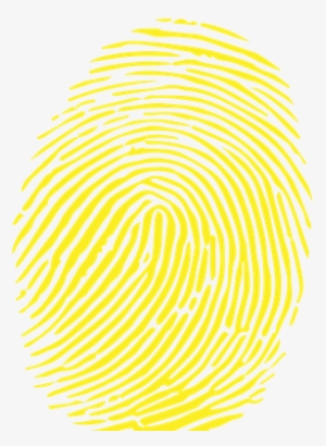 Fingerprint Clipart Transparent Background - Yellow Finger Print