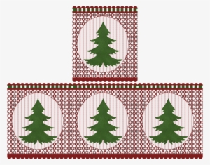 Christmas Lace Tree - Postage Stamp