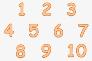 1 To 10 Numbers Png Pic Background - Numbers 1 To 10 Png