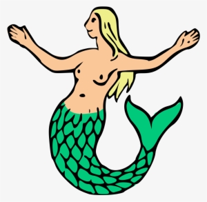 Open - Mermaid Heraldry Png