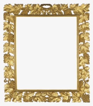 Gold Frame With Vine Png - Gold Frame Clipart Transparent