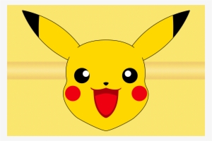 Pikachu Cut Out Face Mask Png - Pikachu Face Cut Out