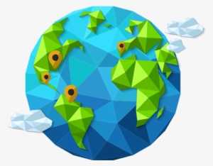 No Matter Where You Come From, Who Your Target Audience - Earth Polygon Png
