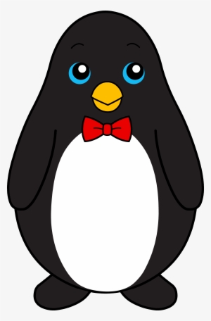 Penguin Bowtie Black - Penguin With A Tie