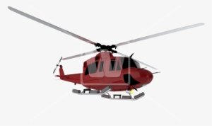 Red Helicopter Png - Red