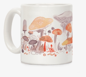 Mushroom Garden Pattern Coffee Mug