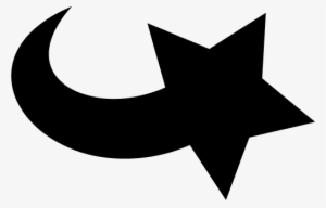 Shooting Star Outline - Shooting Star Logo Black And White