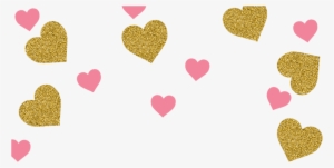 Pink And Gold Heart Confetti - Confetti