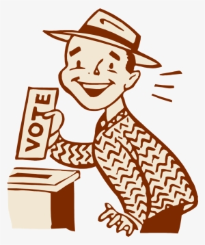 Voting Character Clipart Transparent Png - Drawings On Every Vote Count
