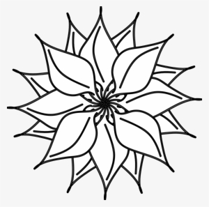Flower Black And White Flower Black And White Lotus - Clip Art